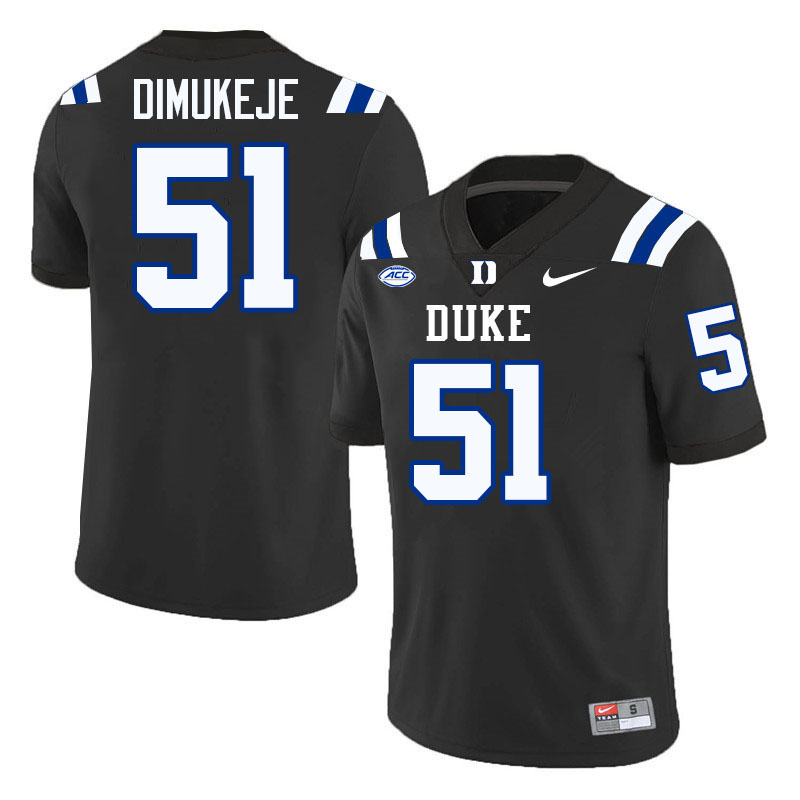 Victor Dimukeje Duke Jersey,Duke Blue Devils #51 Victor Dimukeje Jersey Youth College-Black